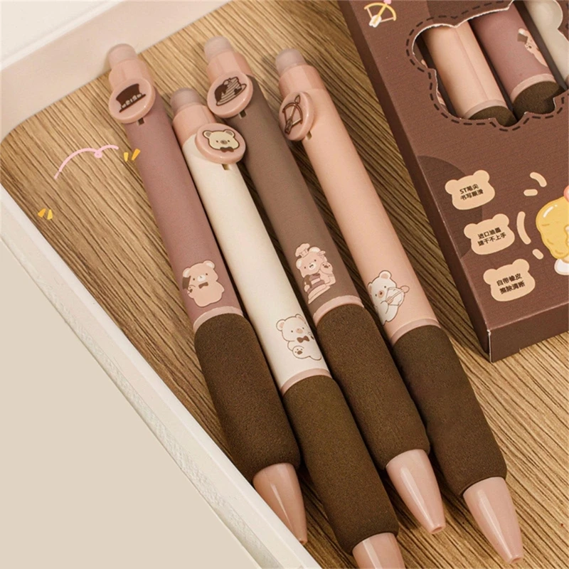 4peeces стирают гель -ручка выдвижной гель -ручки 0,5 мм быстрая сушка для письма