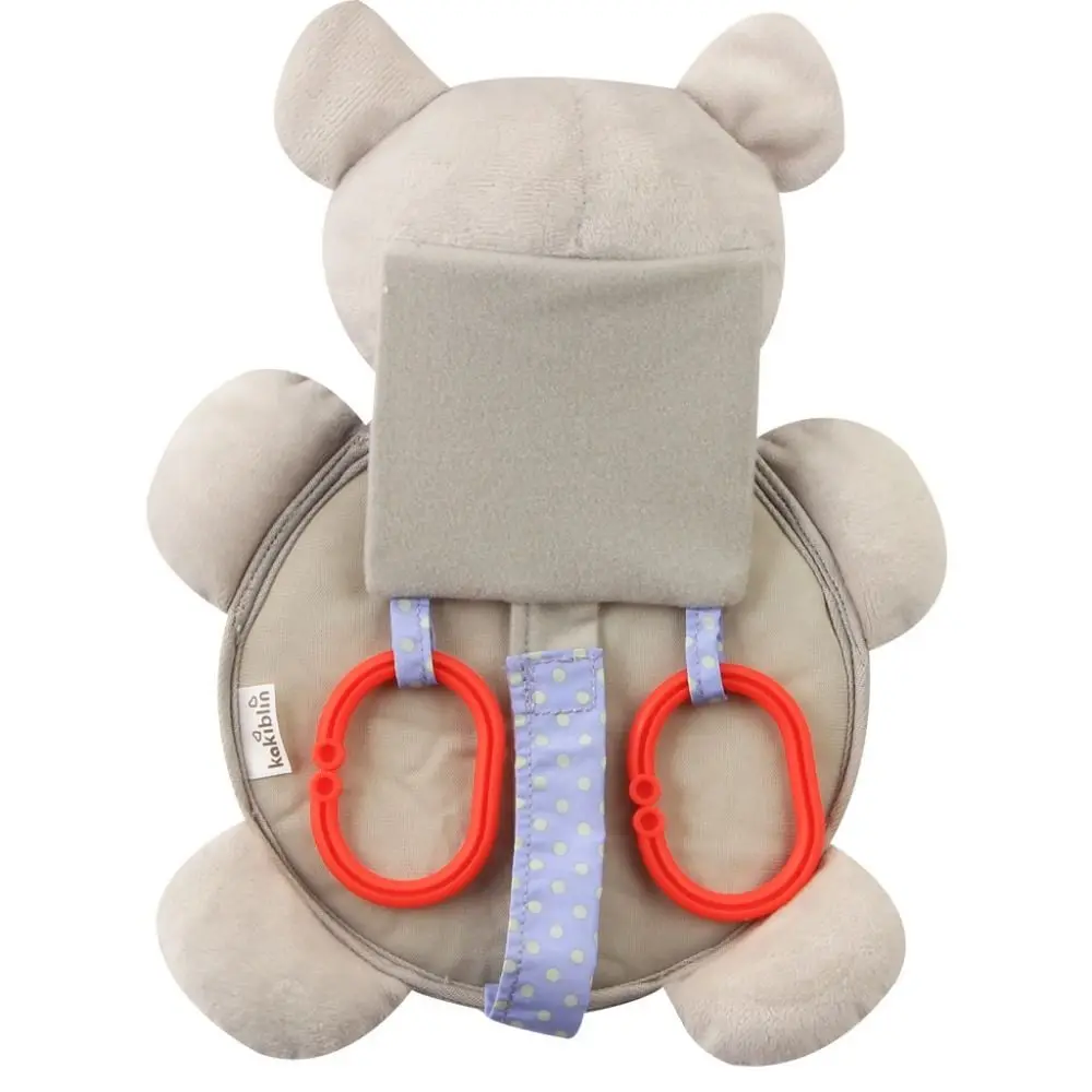 Cute Baby Rear Facing Mirrors Cartoon Plush Toy Soft Seat Headrest Rearview Mirror Clear Reflection Non-slip