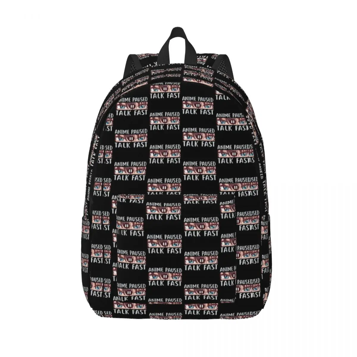 

Аниме Paused Talk Fast-Funny Аниме идея подарка Простой и стильный рюкзак Холщовый рюкзак Сумка