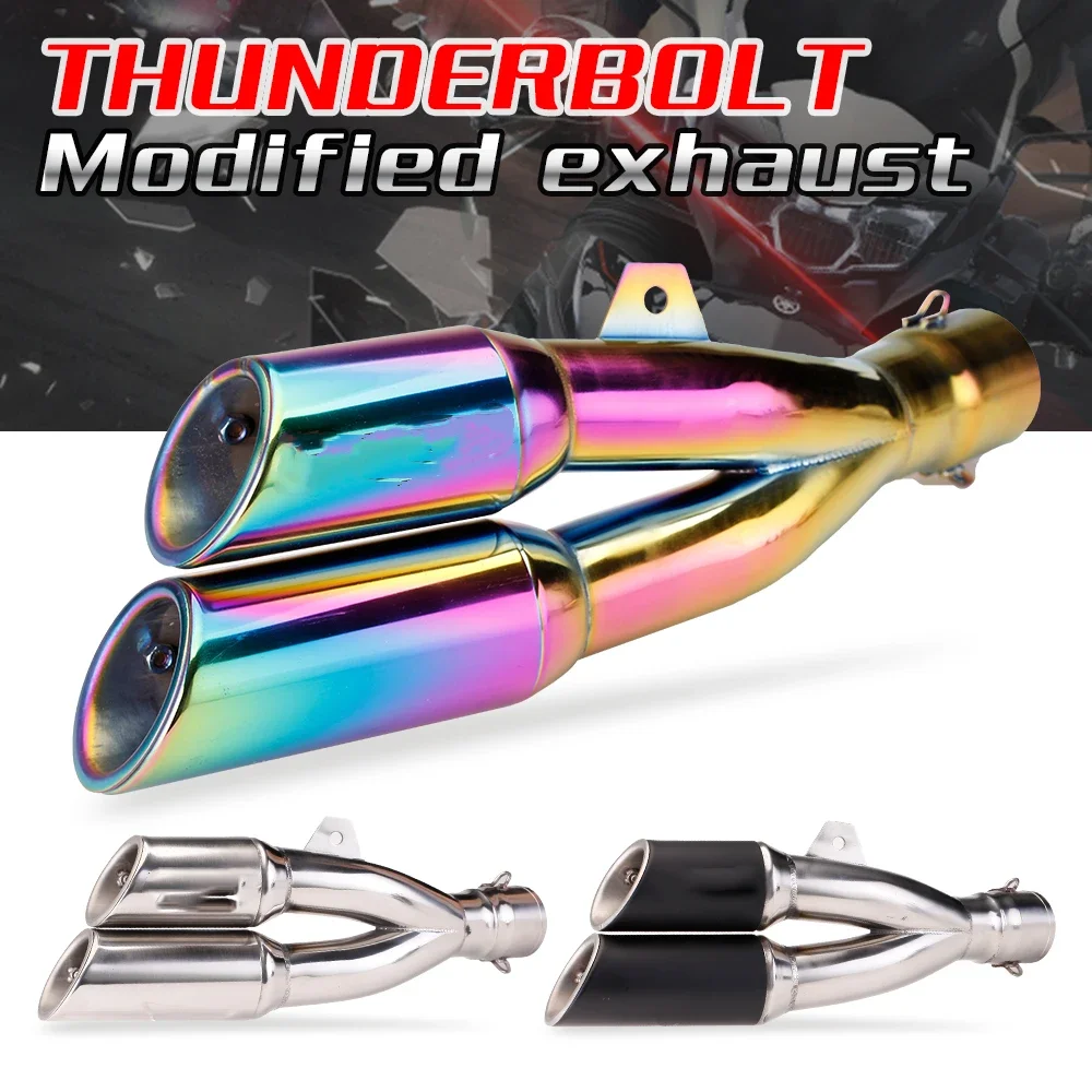 Universal Motorcycle Exhaust Pipe, escape modificado, Moto silenciador, DB assassino, DUKE790, 890, CF800MT, Z900, Z400, Z650, MT09, 51 milímetros