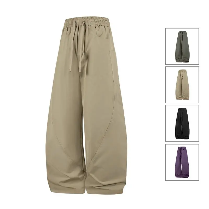 

Spring New Sle Men's Slim Straight Casual Pants High Waist Faionable Water Resistant Windproof Knife Finied