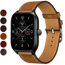 Leather band For Amazfit GTS 4/GTR 4/3/2 Mini/Pro/stratos/Balance Sport Correa 20mm/22mm Watch strap for Amazfit bip 5-3 pro-U