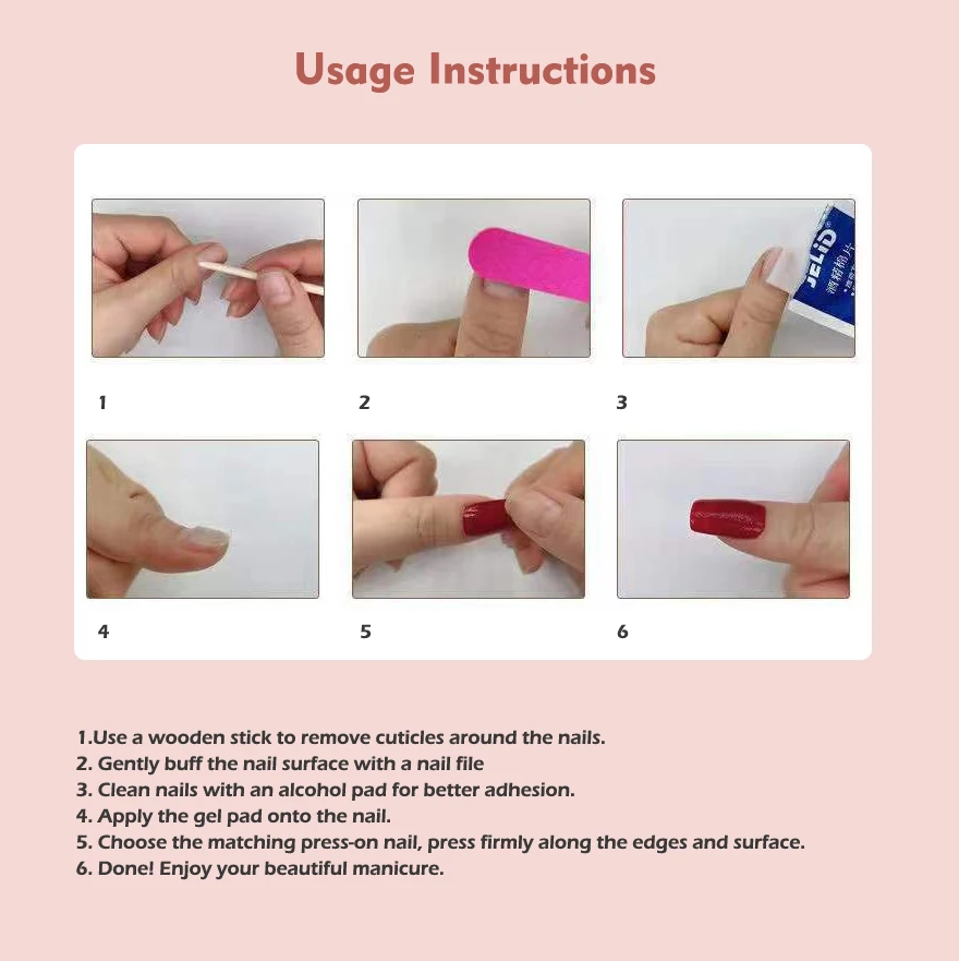10 Uñas Postizas Hechas a Mano para Verano, Rosas Brillantes con Diseño de Fresas, Almendra Corta Redonda, Lindas 3D 5