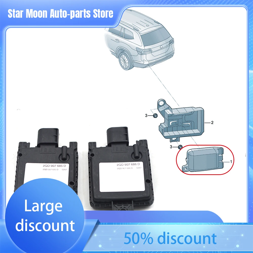 

One pair of lane changing auxiliary modules For VW Golf 8 ID.3 ID.4 For Audi A3 Q4 SKODA Octavia 2QD 907 685 D 2QD 907 686 D