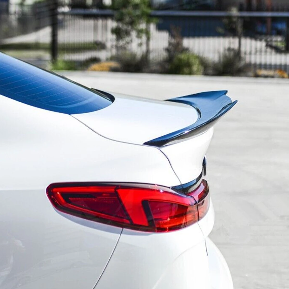 

For BMW 2 Series F44 Glossy Black Tail Fin Wing 218d 220i Gran Coupe 2019 2020 2021 2022 2023 Rear Trunk Lip Boot Spoiler Trim