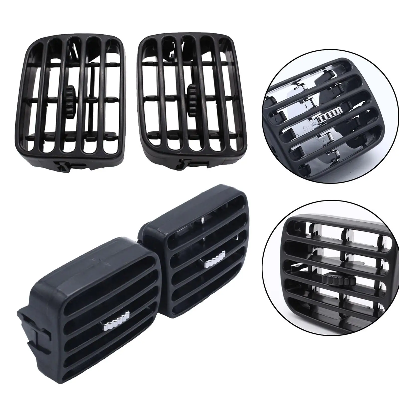 

Car Air Vent Grille Black Part 7701057729 7702258280 Car Air Outlet for Clio II Thalia to Install Direct Replace