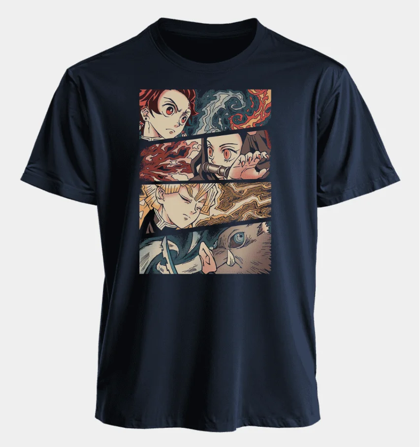 Demon Slayer Anime T Shirt Men Women 2026 Summer Short Sleeve Graphic Tee Japanese Cartoon Print Tops Casual Streetwear Fashion