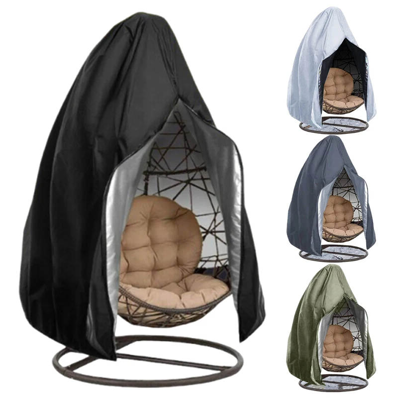 210D/190T Outdoor Garden Hanging Chair Cover Courtyard Swing Chair Waterproof and Dustproof Covers Furniture Protective Cover