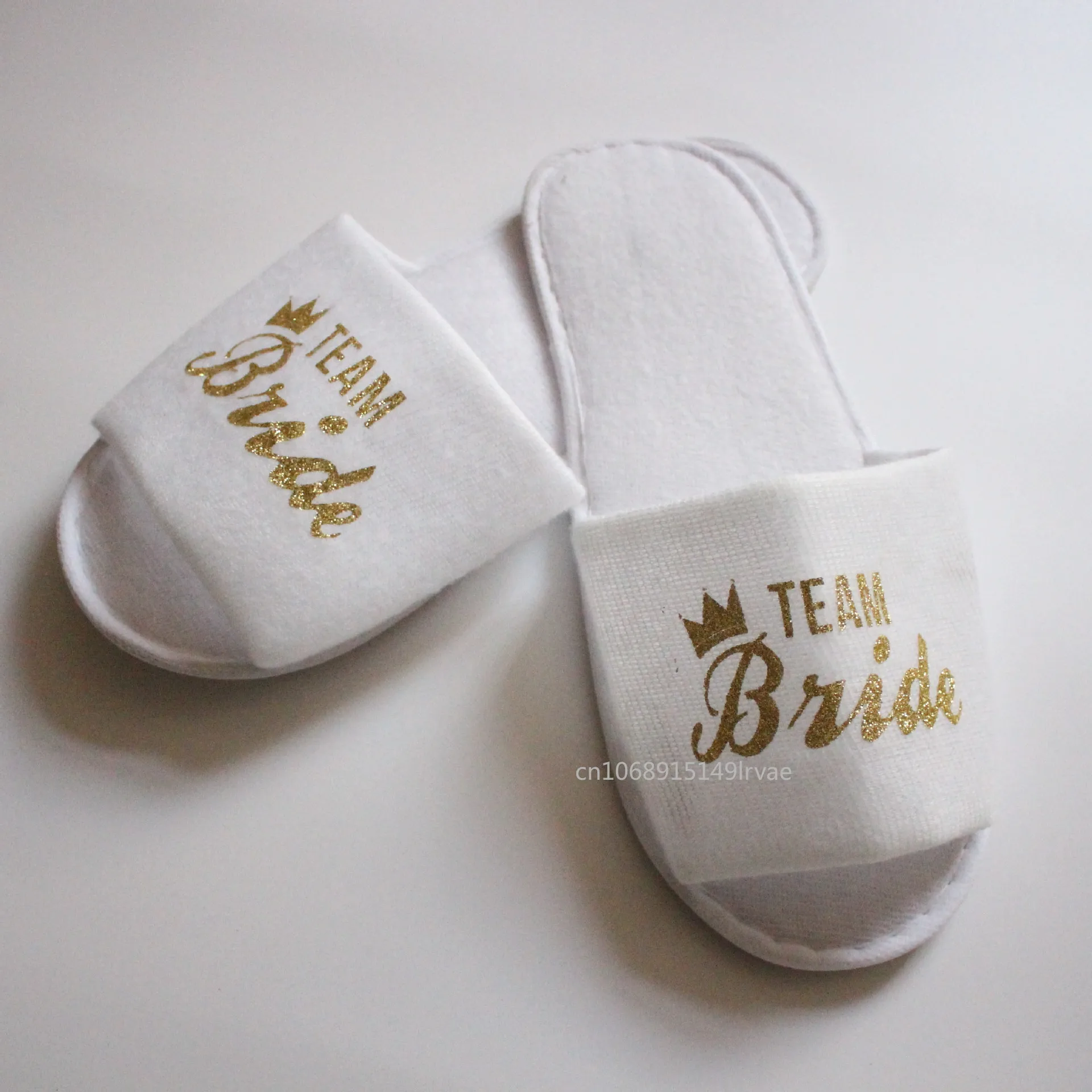 Bride To Be Slippers Team Bride Shower Wedding Decoration Bridesmaid Hen Party Soft Slippers Ladies Bachelorette Party Supplies