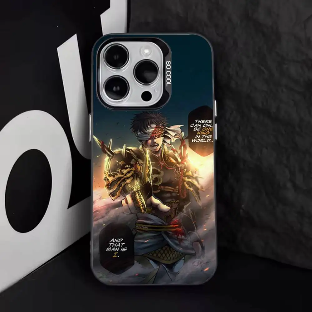 حافظة هاتف R-Record of Ragnarok Anime لهاتف iPhone 17,16,15,14,13,12,11,Pro,XS,Max,Plus,Mini,SE4,E IMD أسود غير لامع