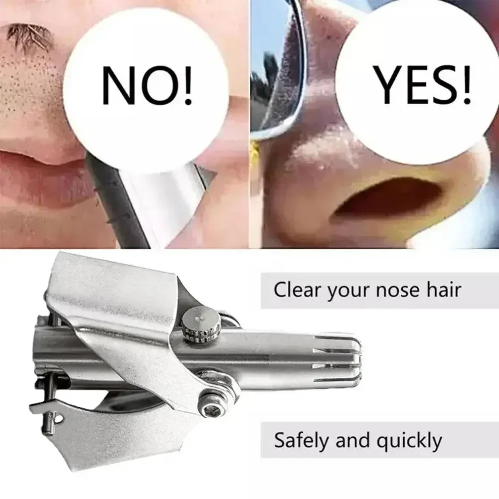 ماكينة تشذيب شعر الأذن المحمولة القابلة للغسل والتنظيف دون الصدأ وإزالة شعر الأنف غير المؤلم ماكينة حلاقة كهربائية محمولة للرجال منخفضة الضوضاء
