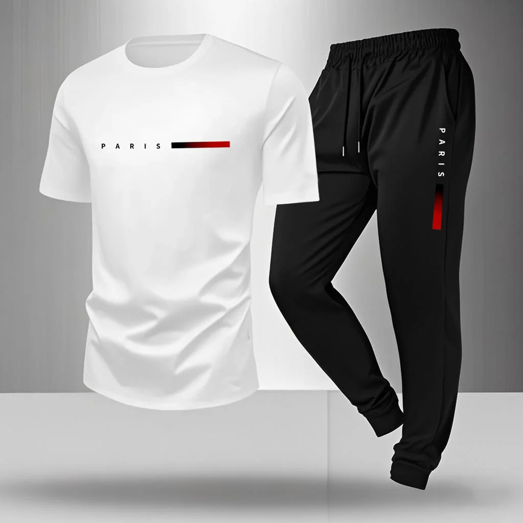 

Men's Suit Suit Summer Two-piece Set Lightweight Breathable Fashionable Loose Casual Outdoorwear New Design Cross-border