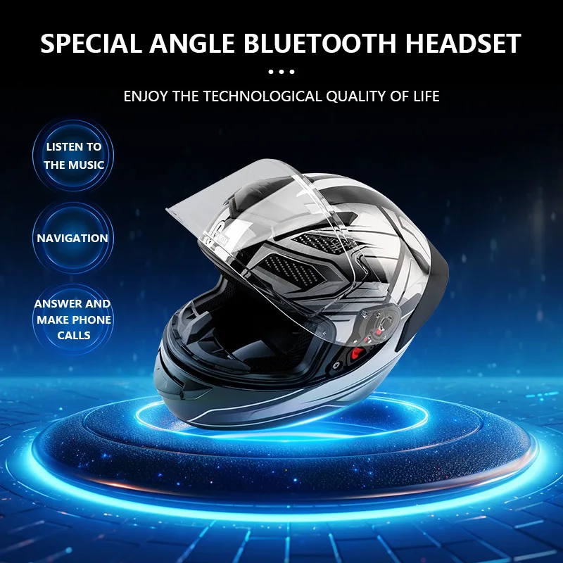 

3C Certified Motorcycle Full Helmet Male Female Winter Motorcycle Riding Safety Helmet Four Seasons General Warm Helmet