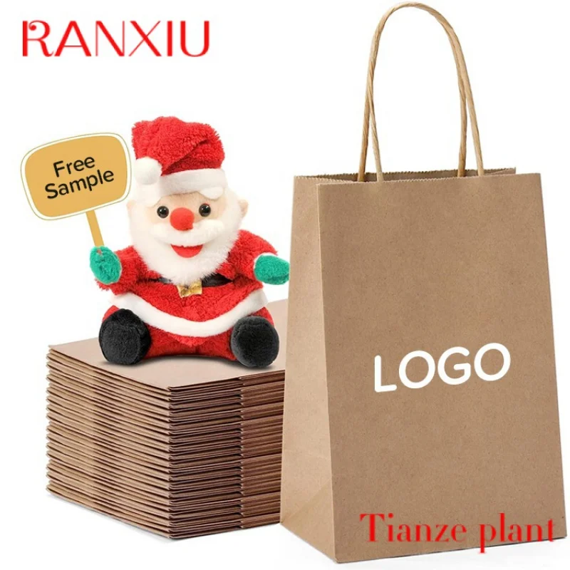 Custom Free Sample Cheaper Price Custom Logo Eco Friendly Food Packaging Kraft Paper Bag