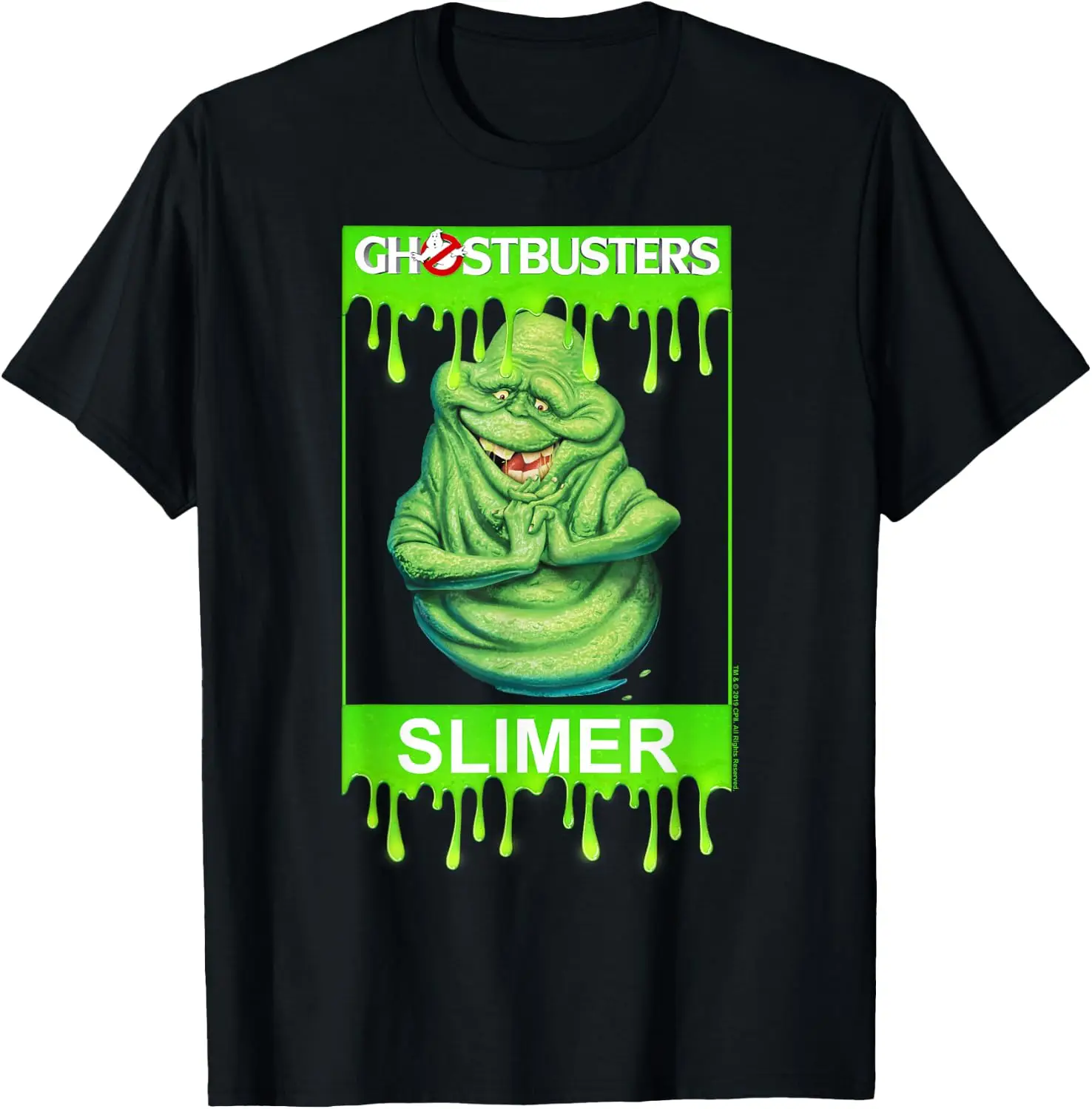 Slimer Portrait Poster T-Shirt Halloween Cotton Short-Sleeve Tee: Fun, Stylish, Breathable, and Casual