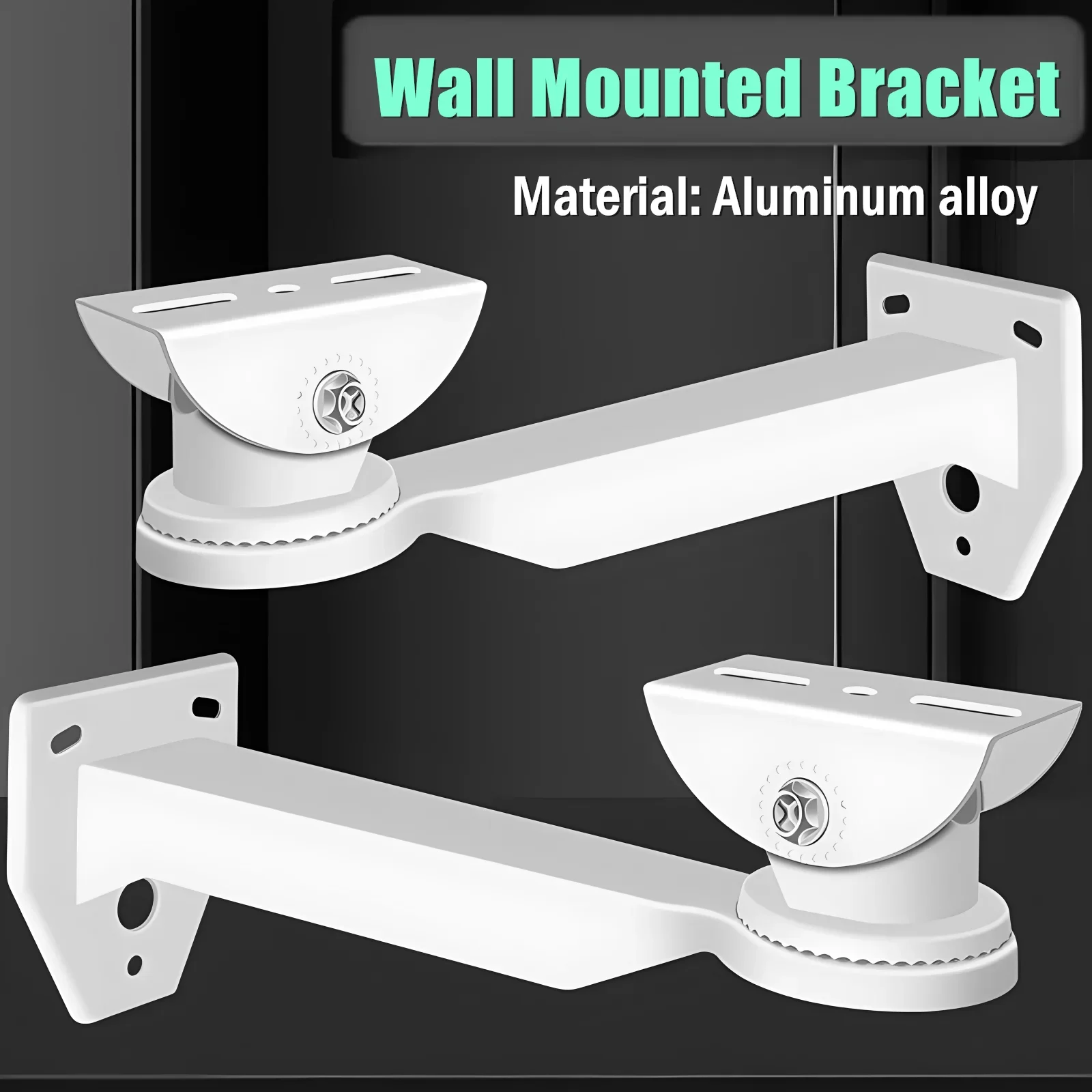 Universal Camera Wall Mounting Bracket 360 ° Adjustable Thickened Aluminum Alloy Gun Machine Bullet Security CCTV Camera Stand