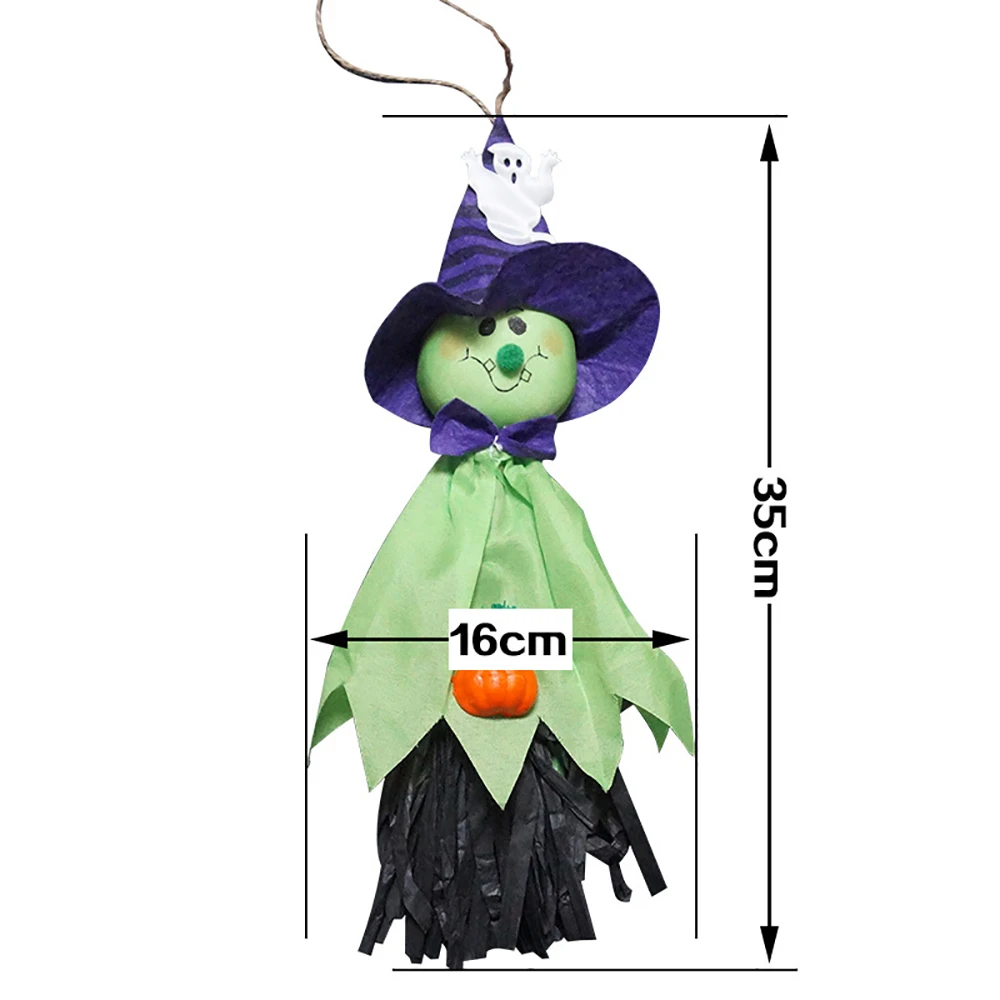 Halloween Geisterpuppe Anhänger, Halloween Zuhause Spukhaus Kindergarten Hängende Dekorationen Requisiten – Detail 8