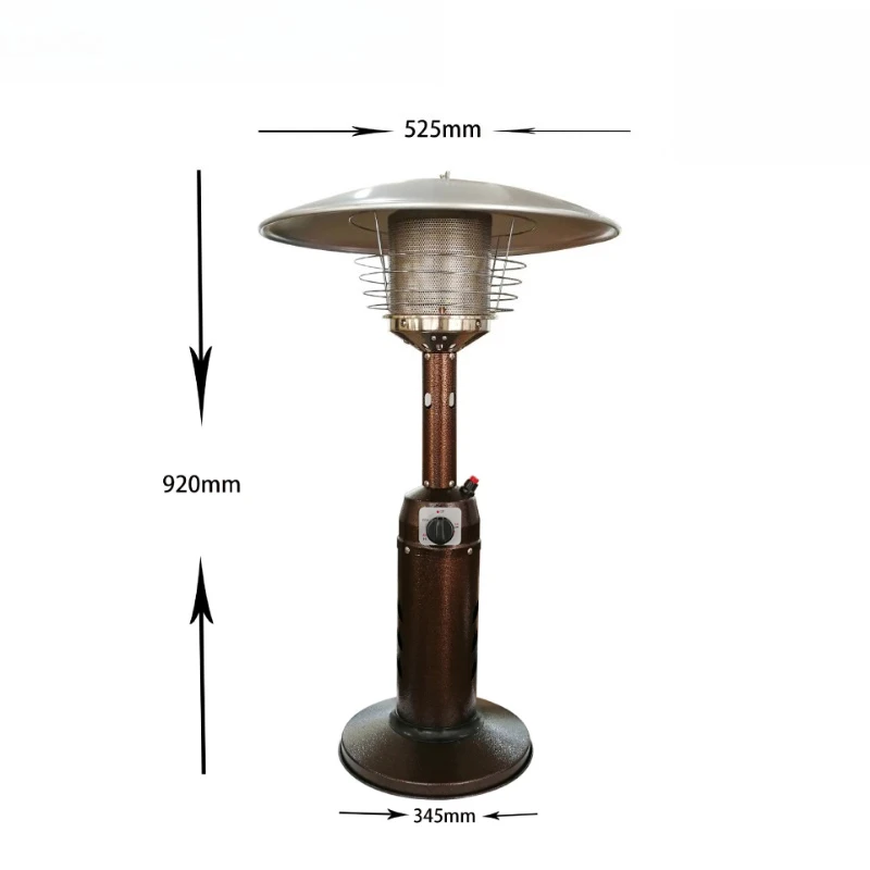 Outdoor vertical desktop umbrella gas heater umbrella heating furnace
