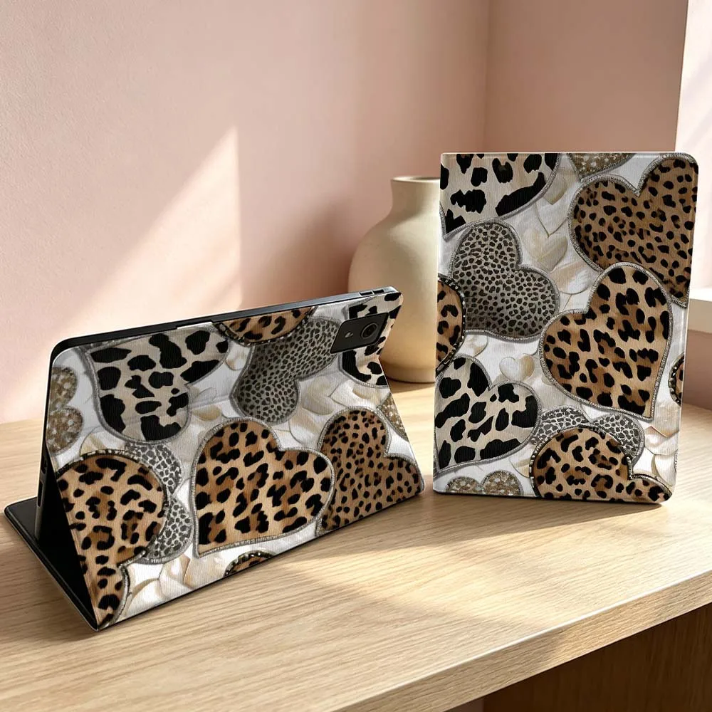 

Design Heart Leopard Print Soft For Lenovo Xiaoxin Lenovo Tab Pad Pro Plus K11 P12 M10 Legion Y900 Y700 Inch Tablet Case