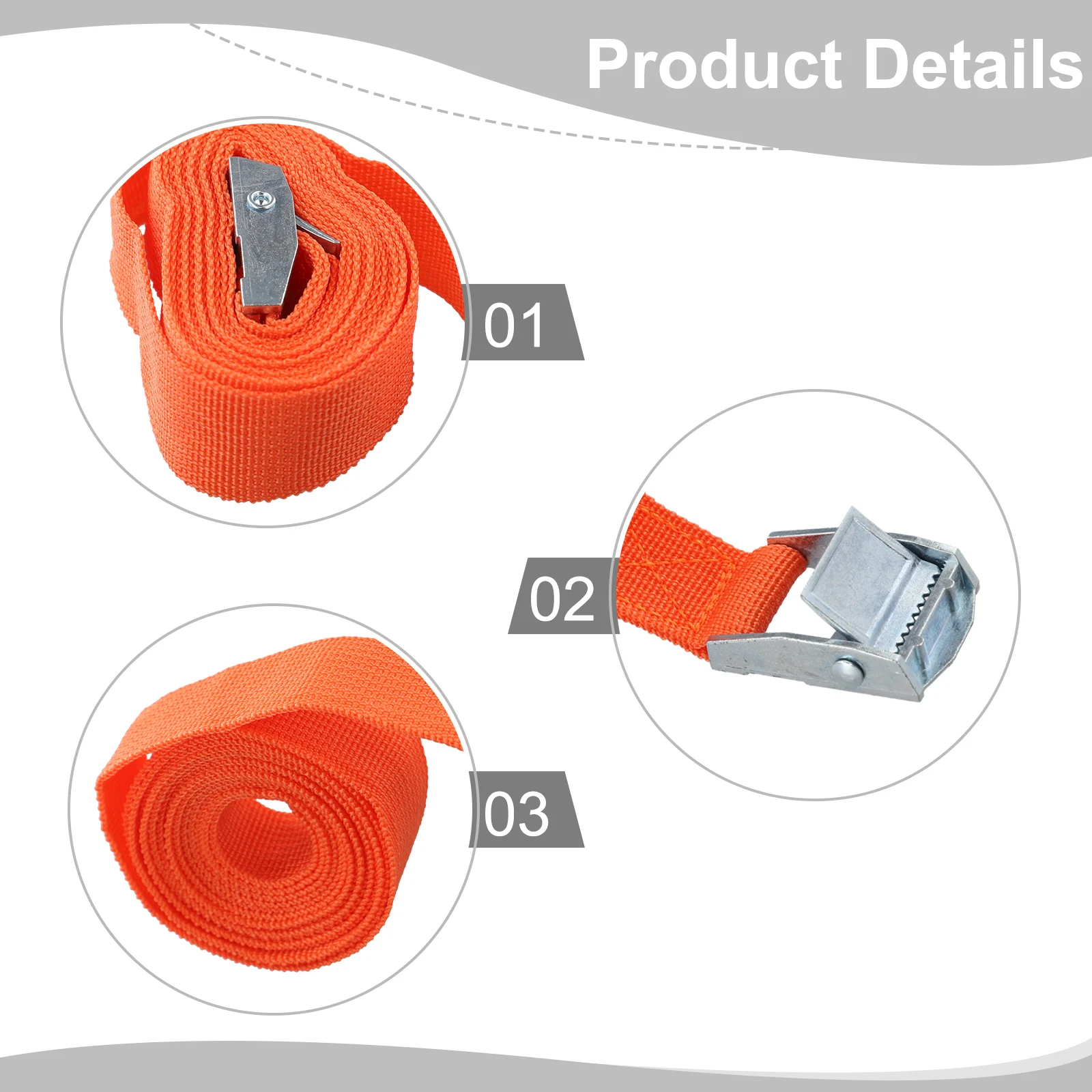 1PC 2m Zinc Alloy Buckle Binding Belt Quick Tightener Rope Zinc Alloy Cargo Strap Luggage Rack Fixed Clamp Belt Color Random
