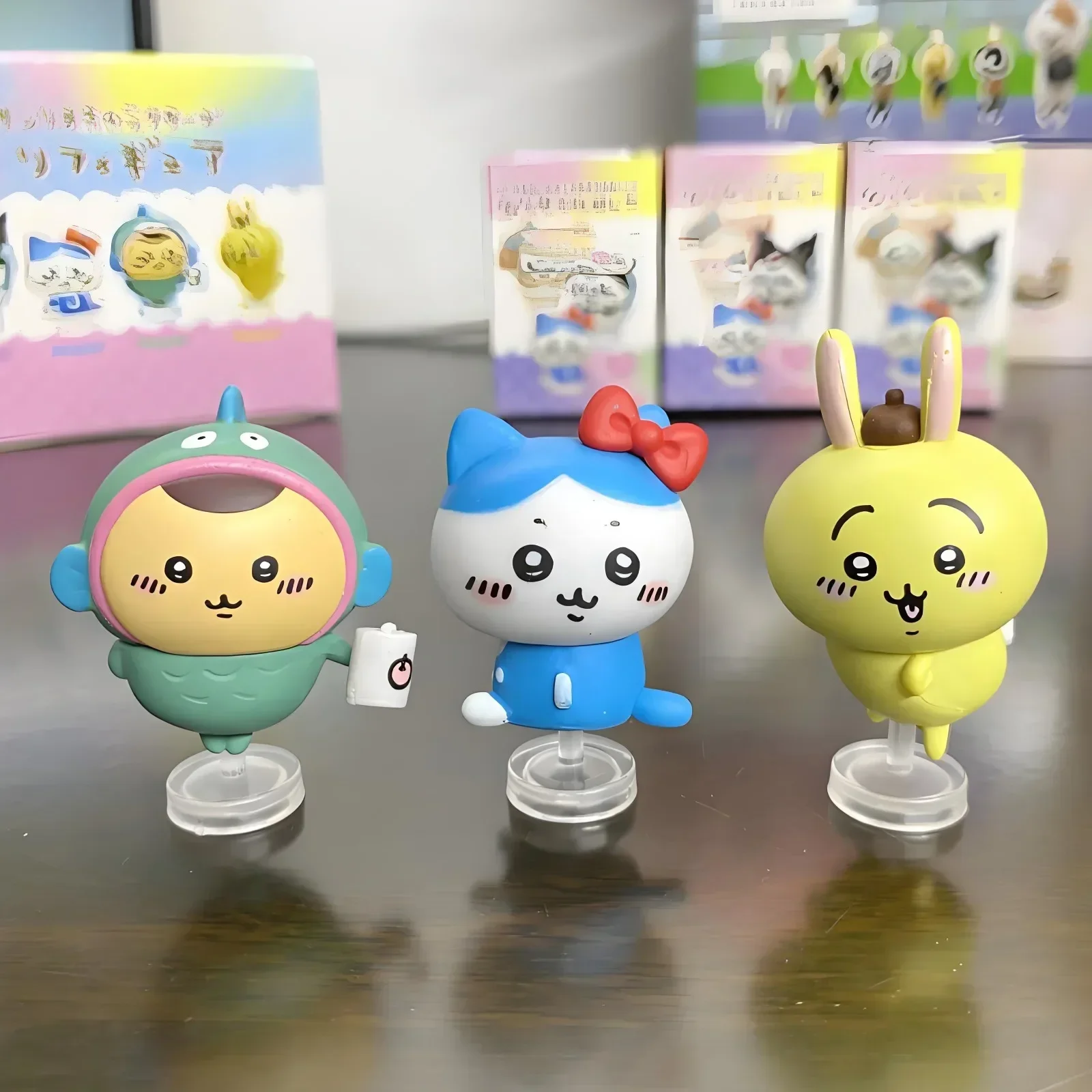 Chiikawa Hachiware Usagi Cosplay Sanrio Charaktere Blind Box Spielzeug Sammeln Hallo Kitty Kuromi Hangyodon Figuren Kinder Beste Geschenk