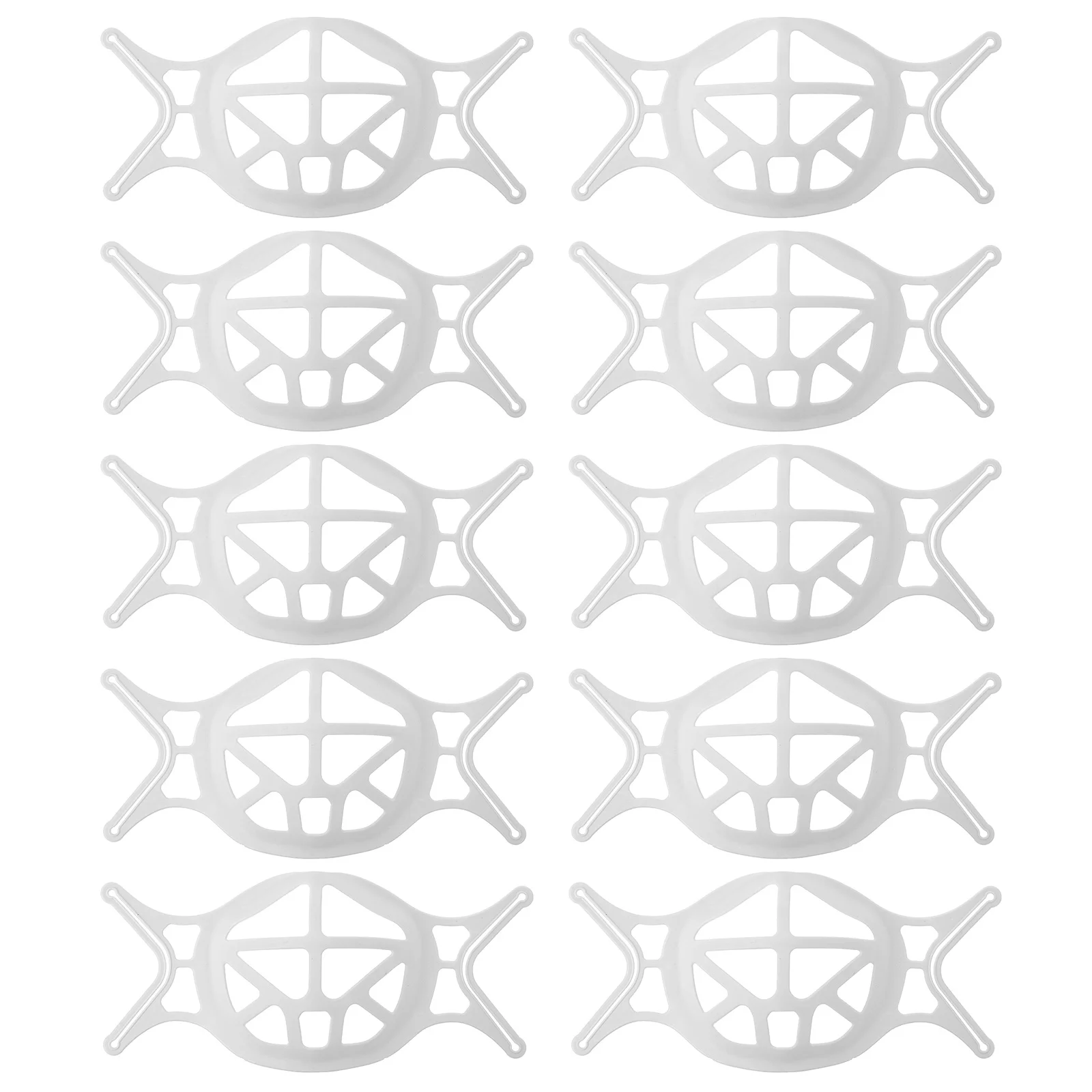 10 قطع قناع داخلي حامل بلاستيكي لملحقات إطار دعم قناع الوجه الإبداعي للتنفس المريح #3