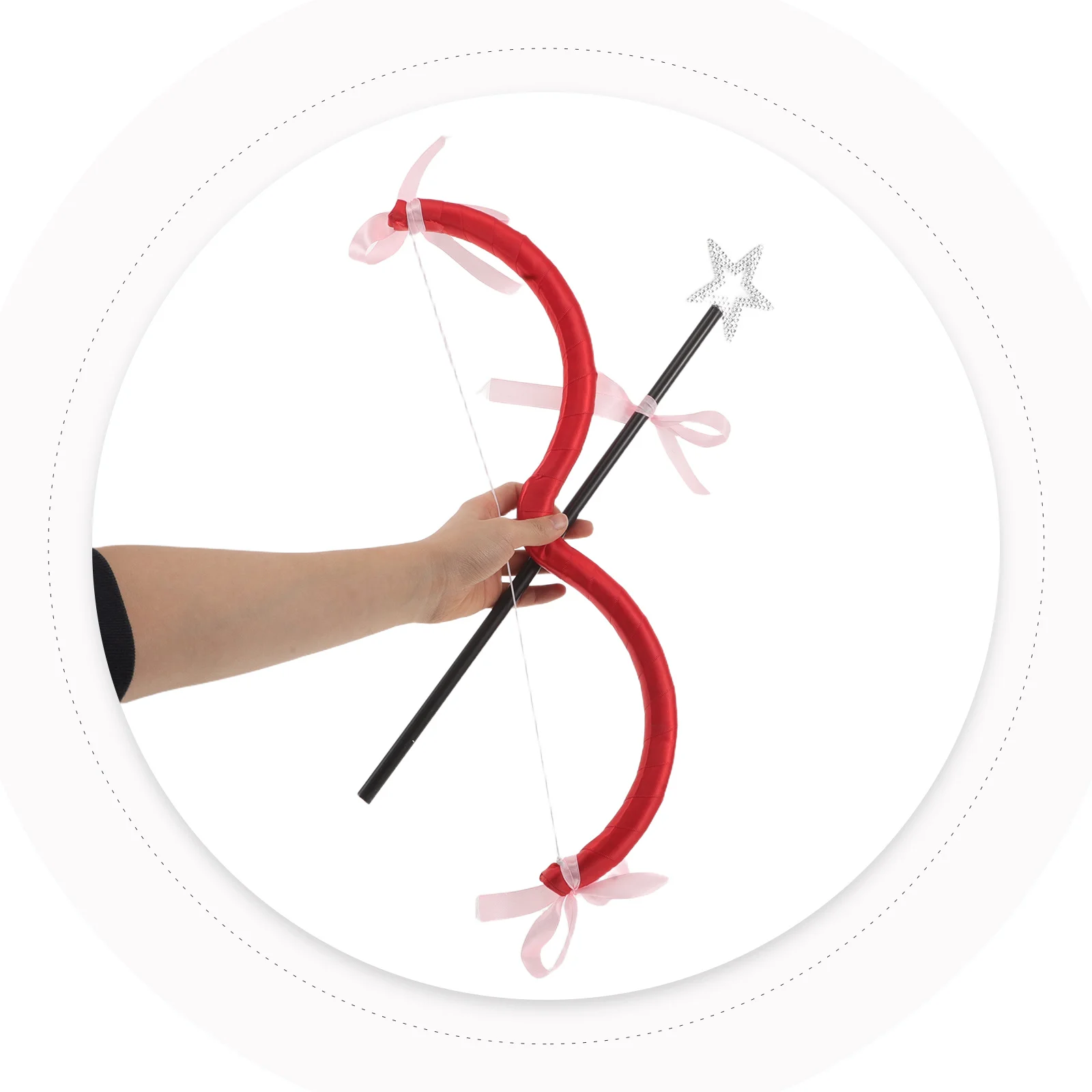 

1Set Cupid Bow Costume Prop Heart Arrows Design Valentine's Day Party Favor Set for Adult Cosplay Role Play Outfit