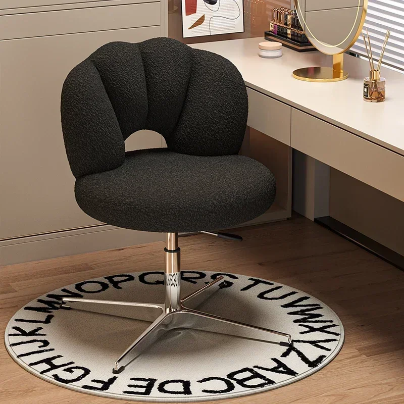 #Luxury Dresser Stool Vanity Chair Bedroom Furniture Vanity Chairs Stools Home Furniture Cream Wind Rotating Makeup Chair Light*