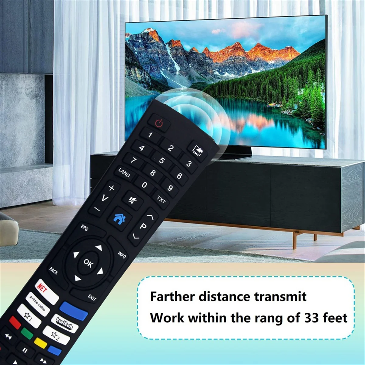 A23K-RC1828 Ganti Remote Control untuk Remote Control TV MEDION