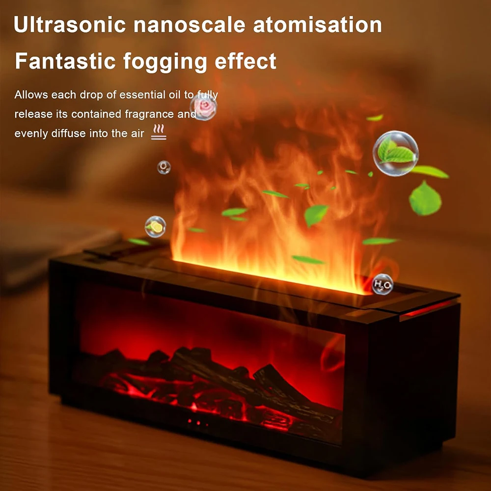 

Обновите свой пространство с помощью 3D-диффузора эфирного масла пламени! Красочный увлажнитель воздуха с дистанционным управлением для уютных спален, офисов