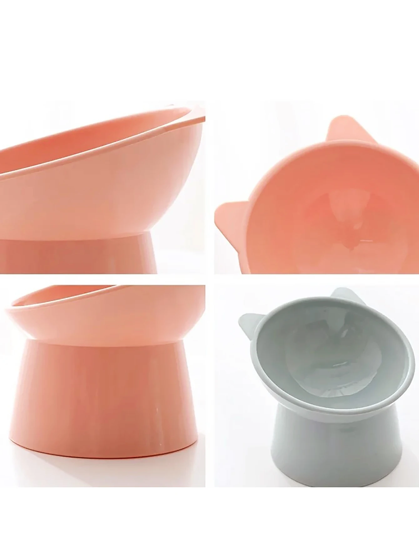 A Pet Highfoot Bowl pet food utensils beveled design to protect pet neck dog food feeder