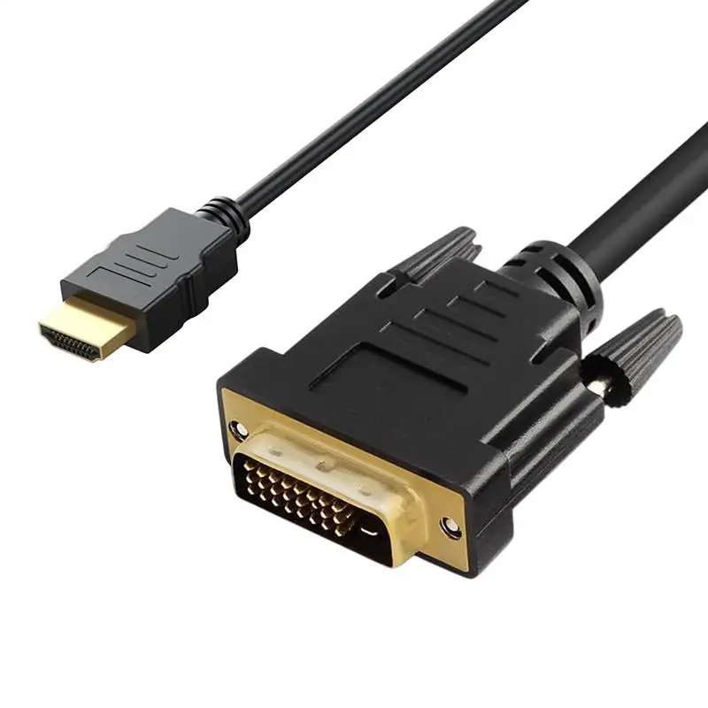 

High Definition Multimedia Interface to DVI Cable 59 Inch Bidirectional Converter Cable 1080P Plug and Play Adapter Wire