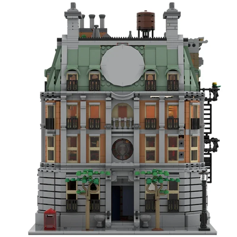 Beliebte Film Street View Modell MOC Gebäude Ziegel Hero Wohnung Modulare Technologie Geschenke Urlaub Montieren Kinder Spielzeug Anzug