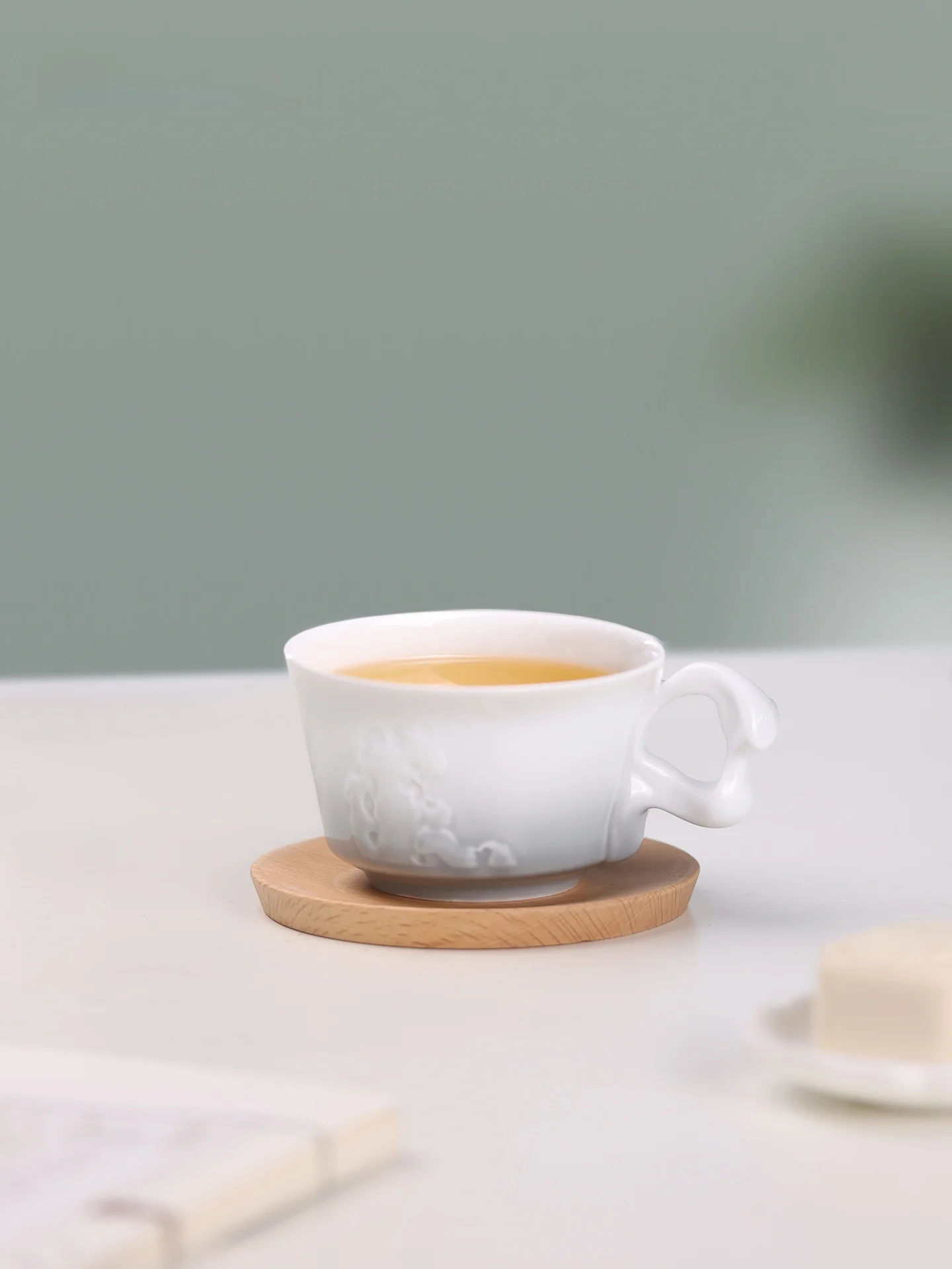 Suzhou Museum Stone Cup Set Ceramic Traditional Chinese Style Tea Cup Creative Cultural Gift Lake Stone Cup Handle Water Cup