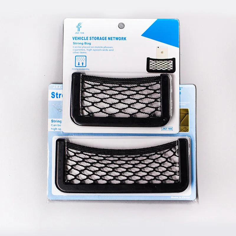 1pc JSNY Car Organizer Mesh Phone Holder 20x8cm 8x15cm Universal