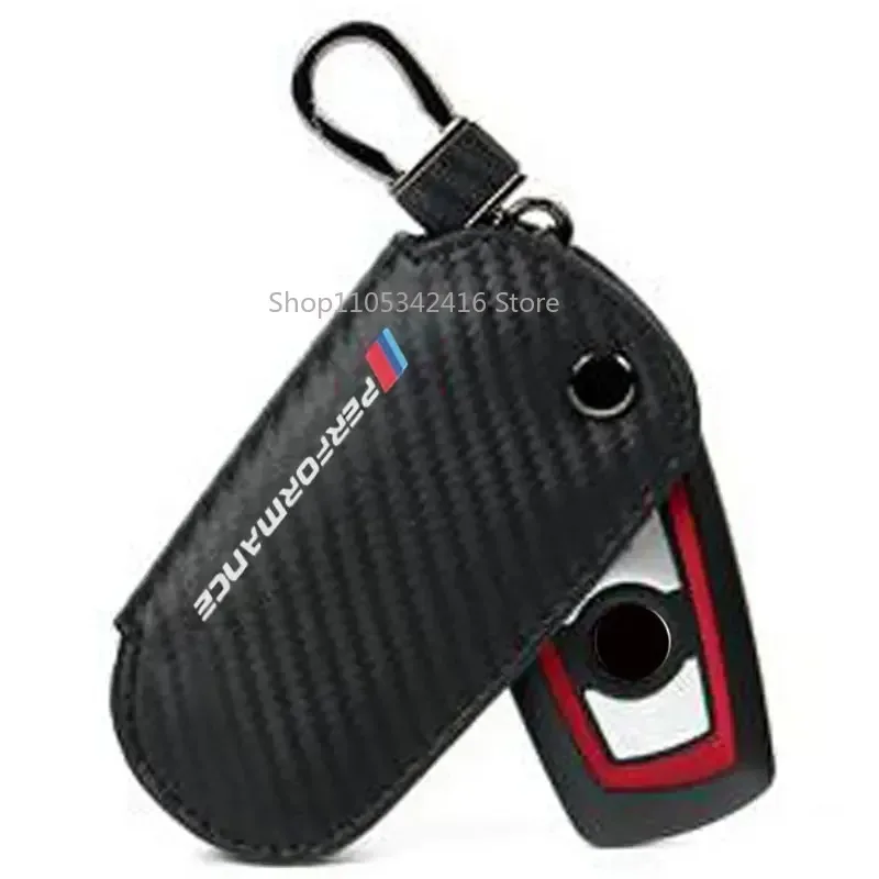 Genuine Leather Car Key Case Cover for BMW 1 2 3 4 5 6 7 Series X1 X3 X4 X5 X6 F30 F10 G30 Anti-Scratch Auto Accessories