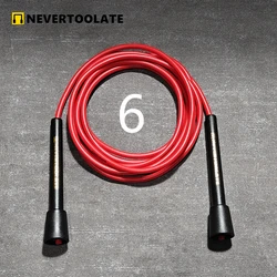 NEVERTOOLATE RA handle speed rope 3.5 metri 150g super long 6mm pvc vinyl rope corda più lunga fitness crossfit corda per saltare con perline