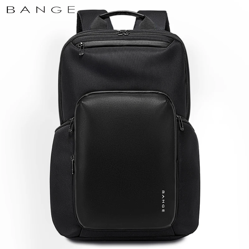 BANGE 2023 New Backpack Men Business Large Fashion Backpack School Expandable USB Bag Capacity15.6 Laptop Backpack Waterproof