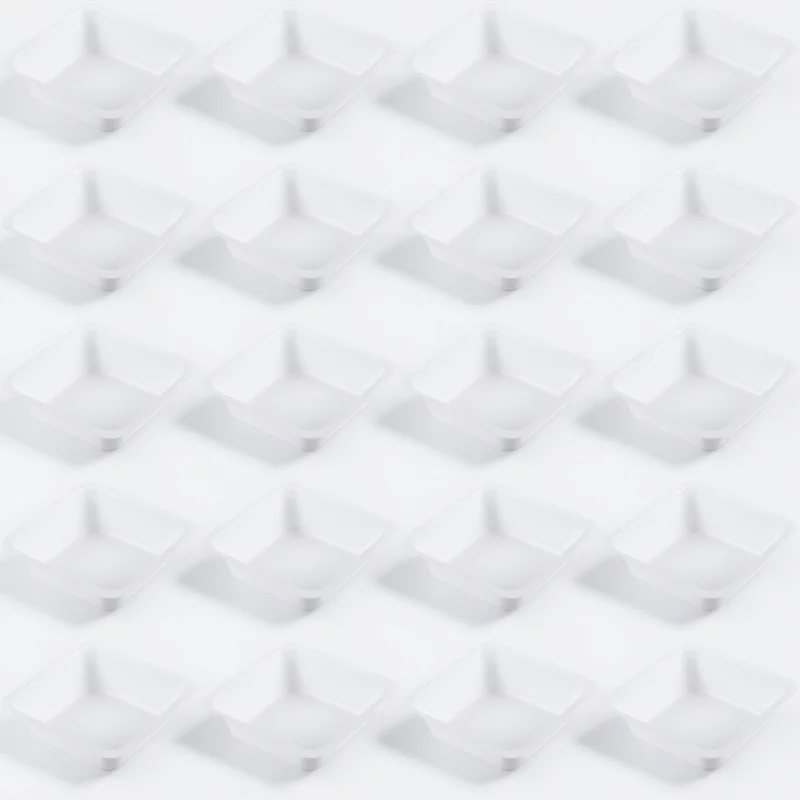 

50pcs Dish Plastic Anti-Static Weighing Boat Disposable Measuring Tray For Lab Powder Liquid Mixing Lightweight