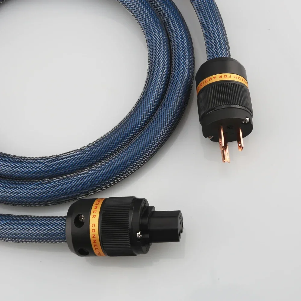 

Высококачественный посеребренный кабель питания переменного тока США P111 с вилкой стандарта США из чистой меди Viborg