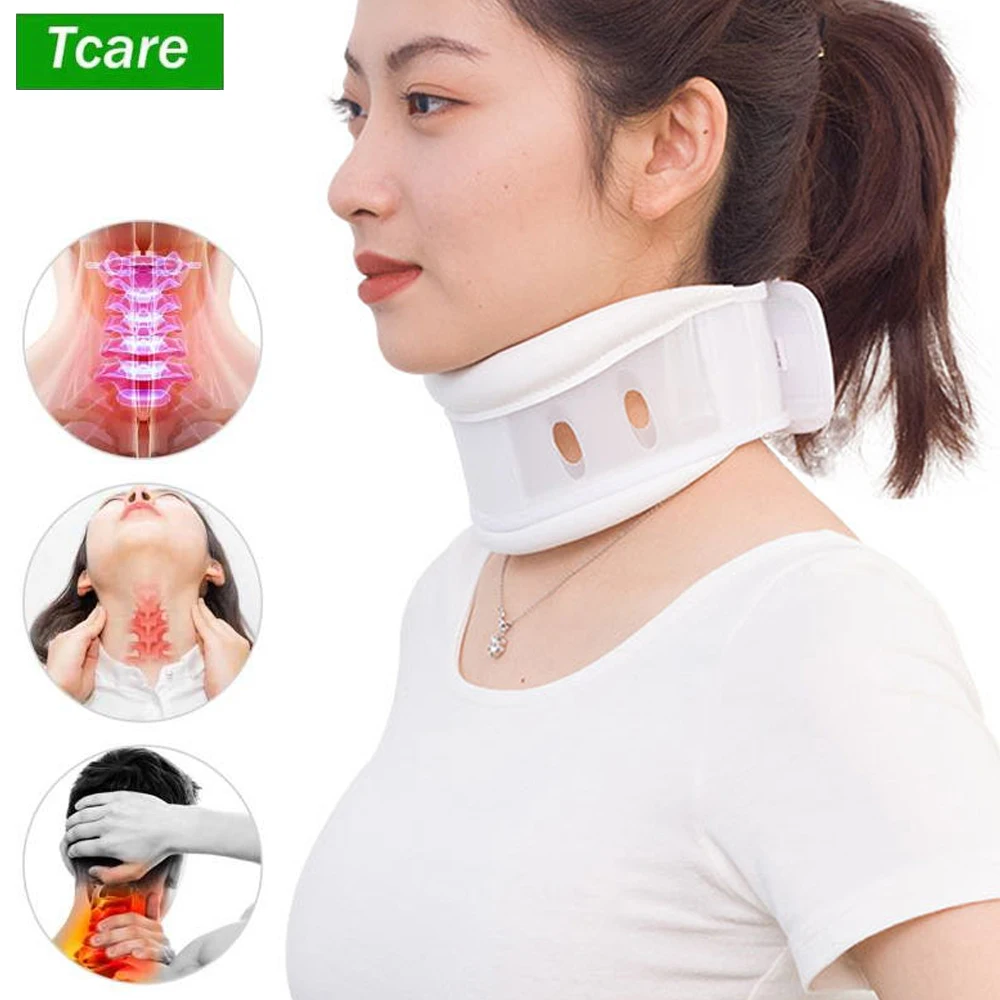 Tcare Soft Cervical Collar Adjustable Collar Neck Support Brace,Neck Support Soft Neck Collar Neck Brace for Neck Pain & Support