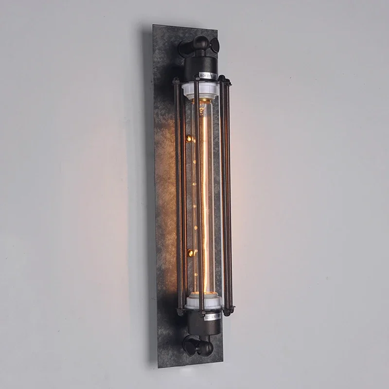 Industrial Wall Sconces Wire Cage Wall Sconce Lamps Black / Rust Vintage Light Fixtures for Bar, Bedroom, Corridor, Restaurant