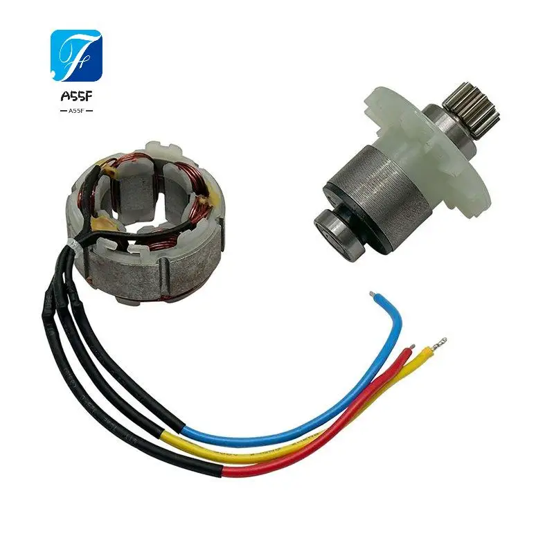 A55F-Electric Mower Assembly 21V Brushless Lawn Mower Motor 12-Tooth Lithium Battery Mower Hedge Trimmer Rotor