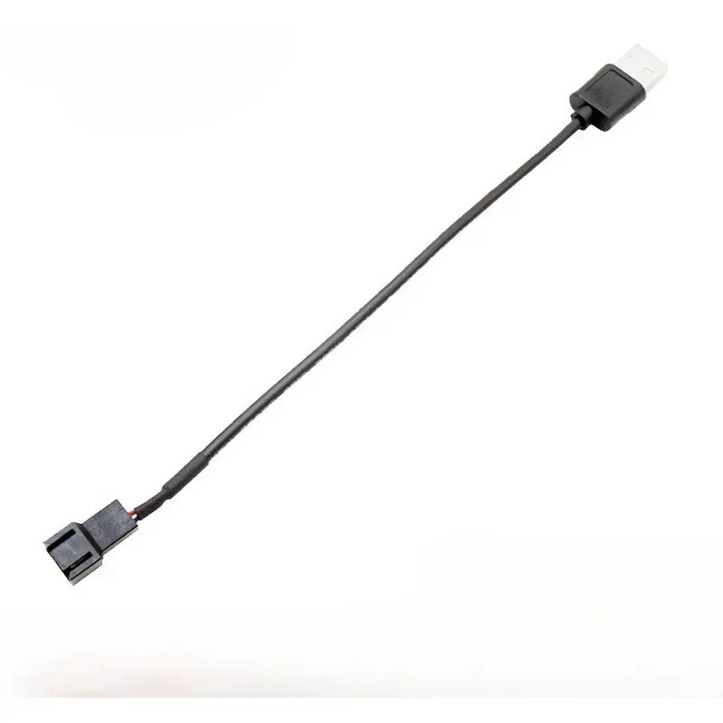 USB To 4Pin/3Pin Computer Fan Adapter Cable 5V To 12V Power Cable Connector 3pin or 4pin Fan To USB Adapter 30CM