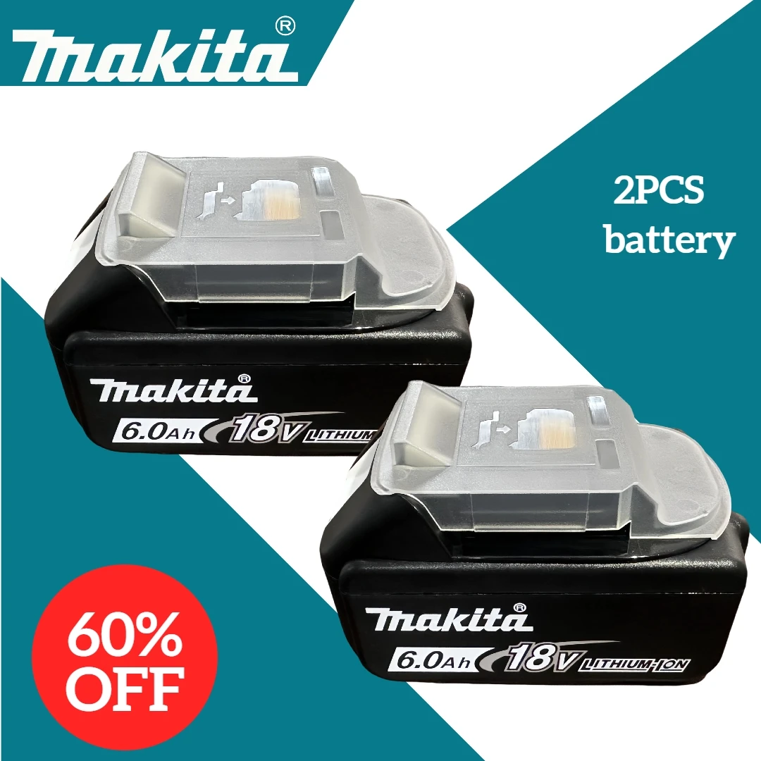 

100% Original makita 18V Battery, 18v 6.0Ah makita tool battery for makita drill DDF487 DTW700 DGA405 DTD173 DJV182 HR140Z