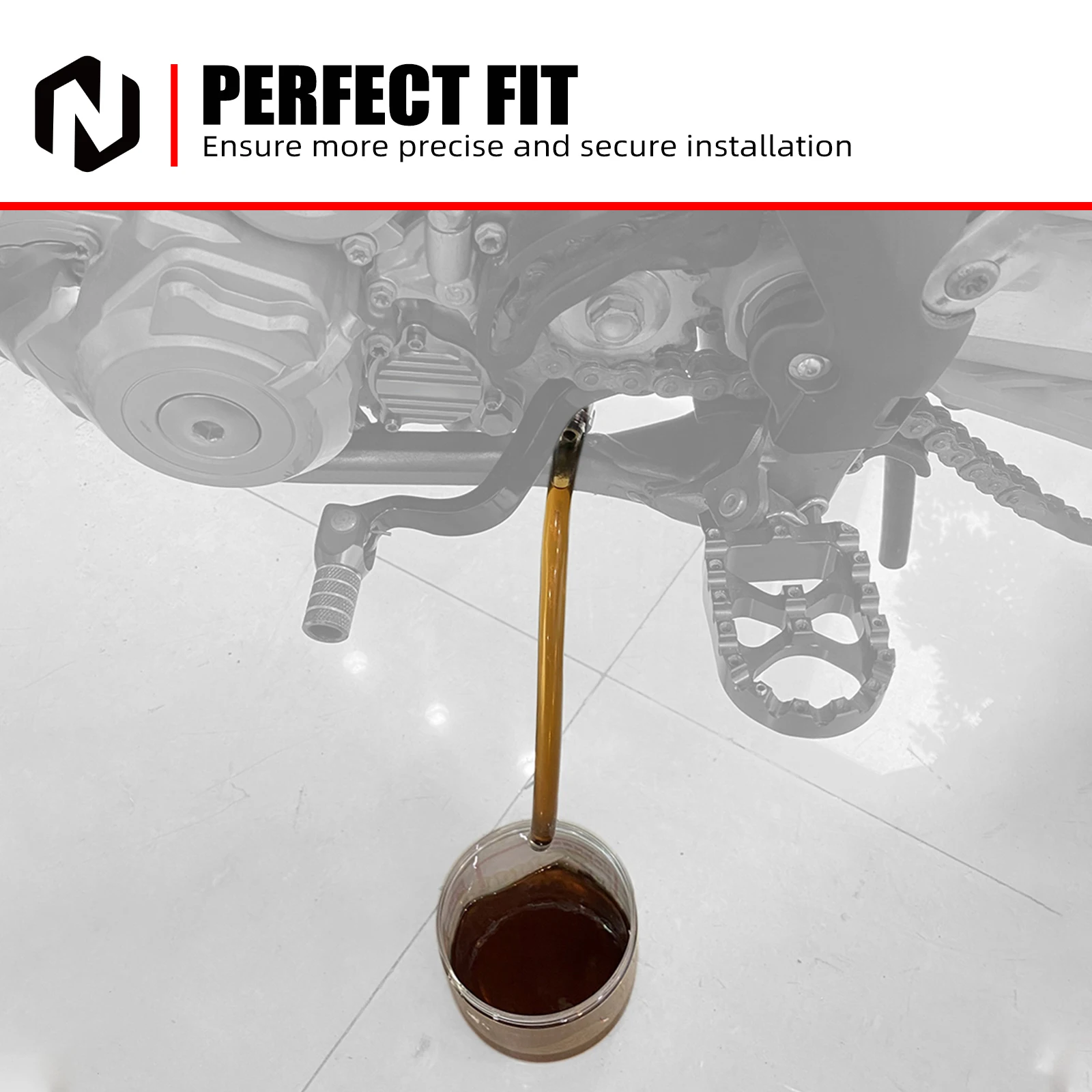 

NICECNC For GasGas EC 300 EC 250 2021-2025 MC 125 MC 250 EX 250 EX 300 25cm Oil Drain Tool For KTM EXC 300 For Husqvarna TE 300