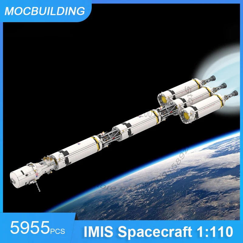 

MOC Building Blocks NERVA Mars Mission IMIS Spacecraft 1:110 Scale DIY Assemble Bricks Space Display Xmas Toys Gifts 5955PCS