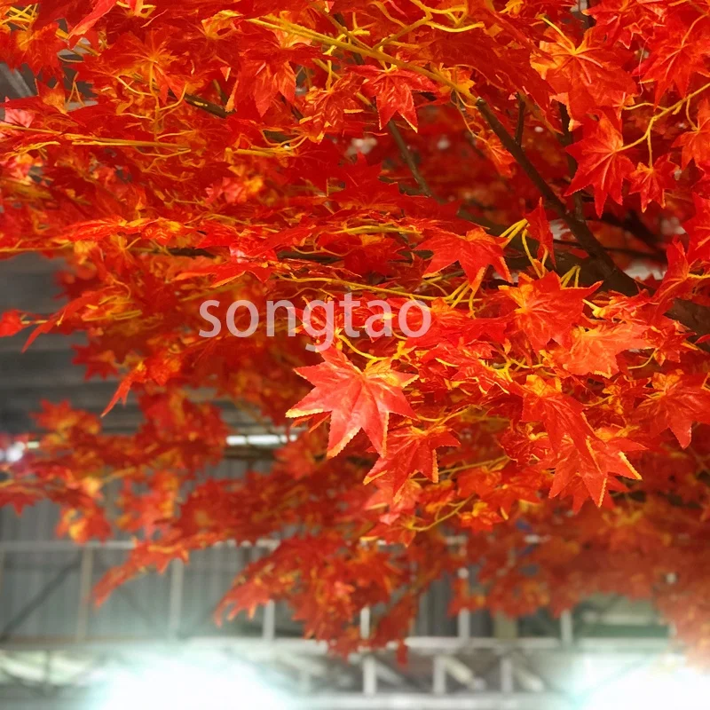 Imagem -04 - Songtao Artificial Outono Maple Tree Interior e Exterior Personalizado Novo Design Alta Qualidade