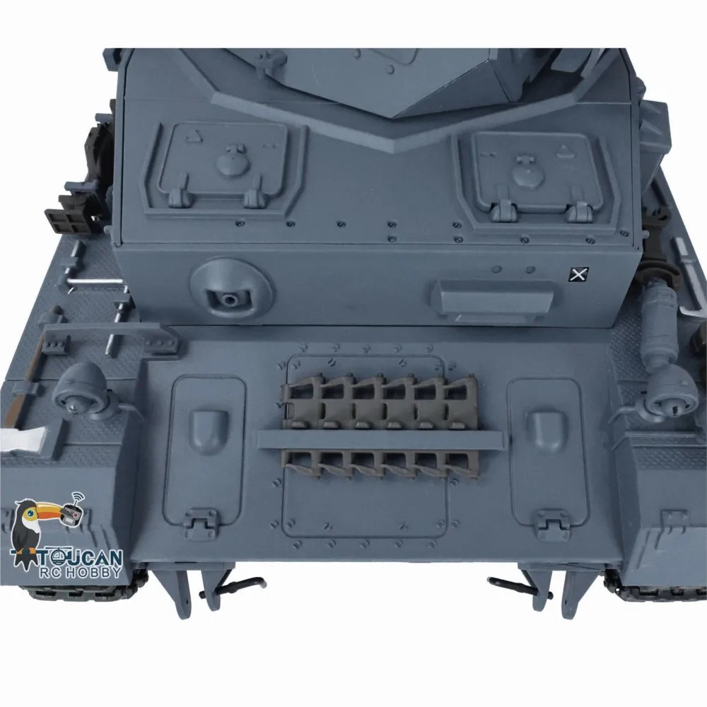 플라스틱 헨롱 1/16 스케일 7.0 FPV 판저 IV F2 무선 조종 탱크 모델 3859 스틸 기어박스 360 °   RC 장난감 TH17397