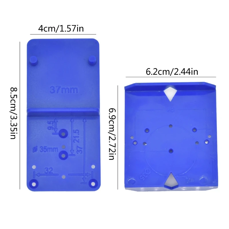 Guida per localizzazione dei fori perforazione della cerniera da 35/40 mm aperto per punta del trapano per del